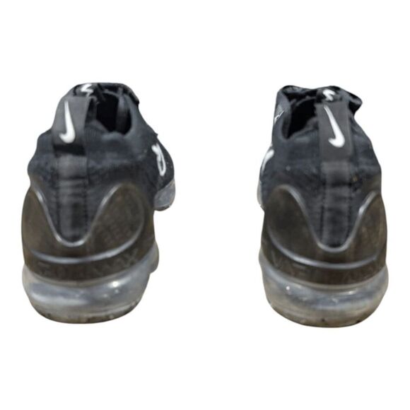 NIKE Air VaporMax 2021 Flyknit 'Black Metallic Silver' Running Shoes Size 10 - Picture 5 of 11